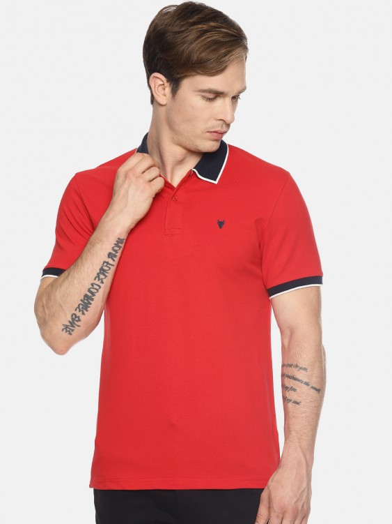 Red Color Polo T-shirt