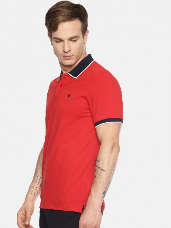 Red Color Polo T-shirt