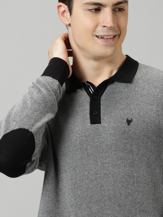 Monochrome Knitted Polo