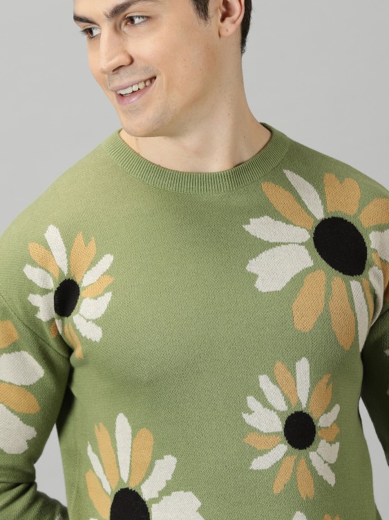 Jade Flora Sweater
